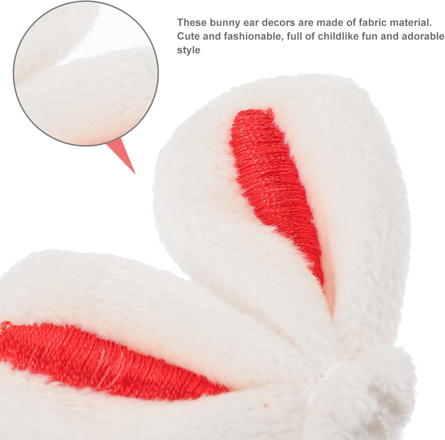 20Pcs Bunny Ear Hairpin Accessories for DIY: Adorable Bunny Ear Hair Clips Decor Easter Hairpin Bunny Hair Clip Decor Easter Hairpin Set image number 6