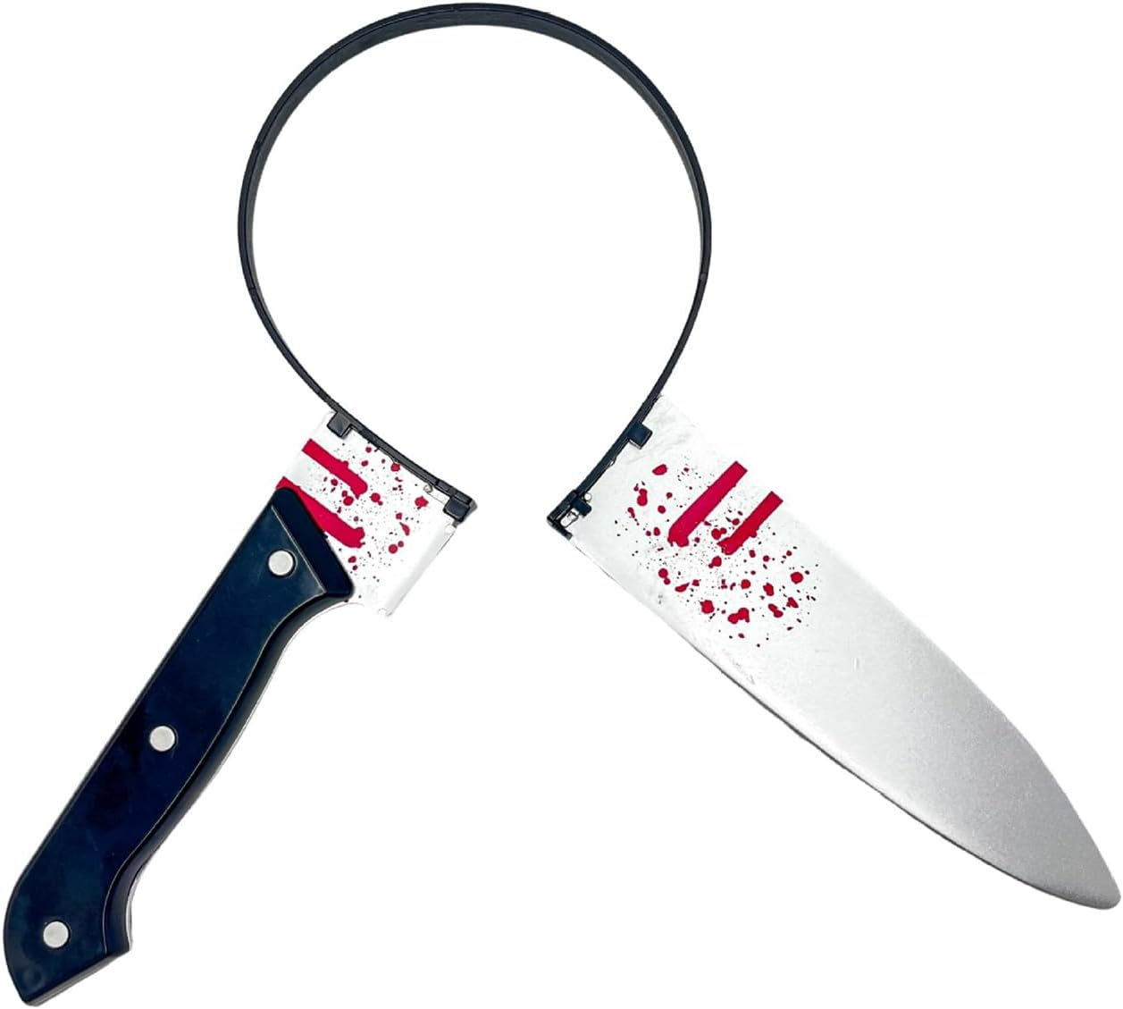 Decmied Halloween Headband Scary Costume Accessories Bloody Knife Headband, Bloody Horror Props Funny Headwear Halloween Cosplay (Knife) image number 2