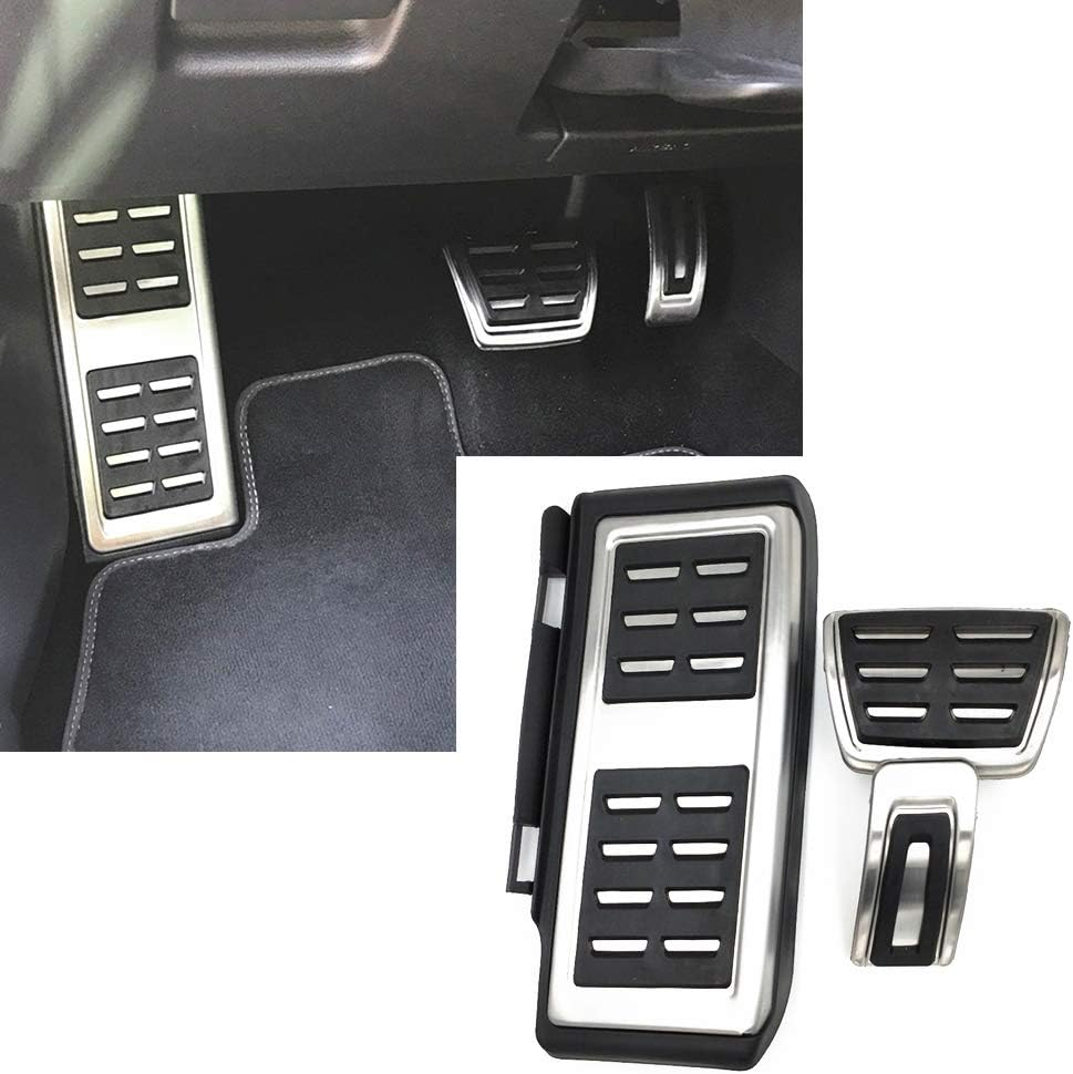 LIUYE Foot Rest Gas Brake Pedal Covers for Fits Volkswagen Golf 7 GTI MK7 Audi A3 8V At(Automatic Transmission) image number 1