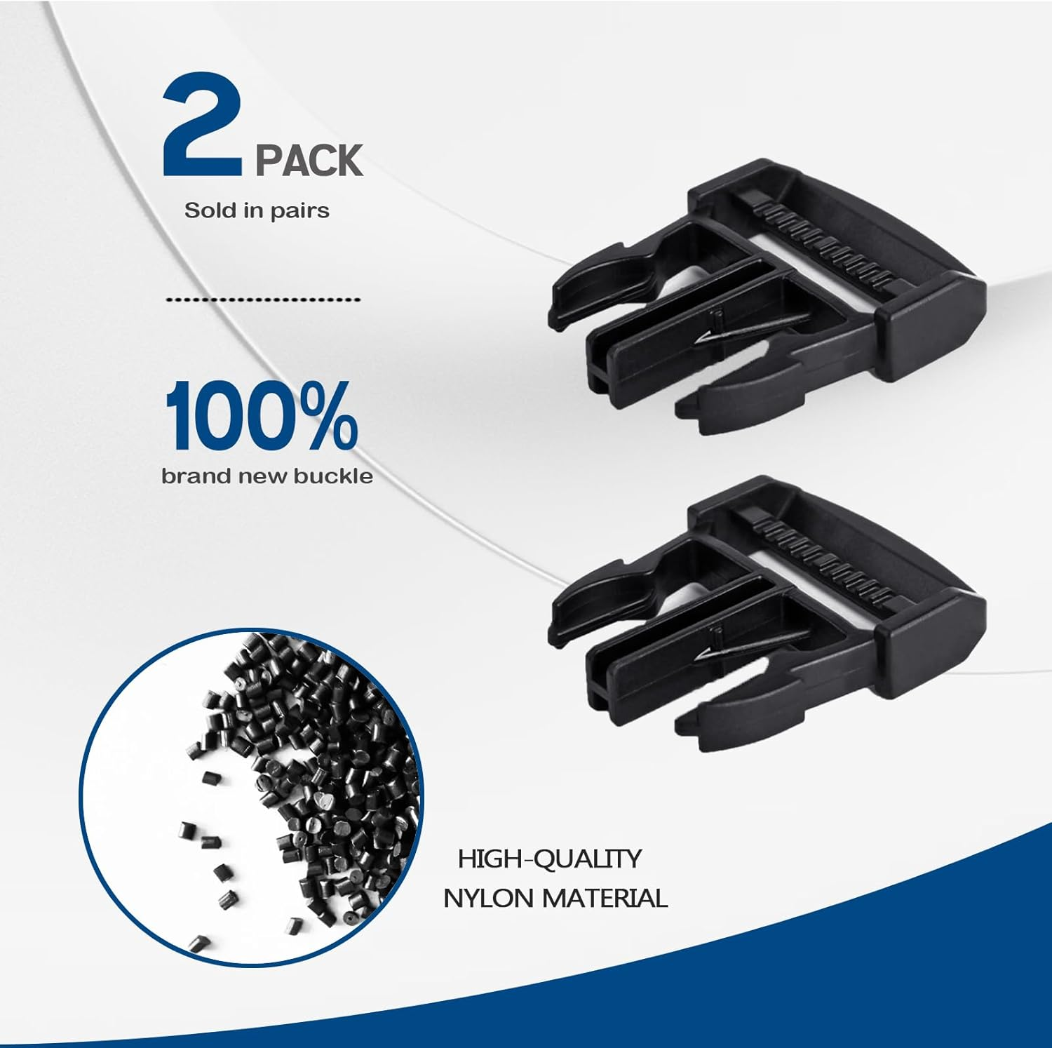 UNIGT 2 Pack Door Net Buckle Clip Compatible with 2016-2022 Polaris Ranger Crew 900 1000 XP Factory Mesh Door Side Safety Net Fastener 40Mm Male Buckle Replace 5452505 image number 2