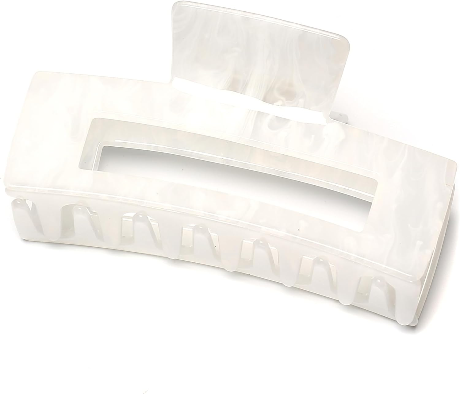 Qingoo Large Rectangular Claw Hair Clip Beautiful Women'S Hair Accessories Elegant Hair Accessory 1 Piece (10 Cm X 5.5 Cm, Orange)