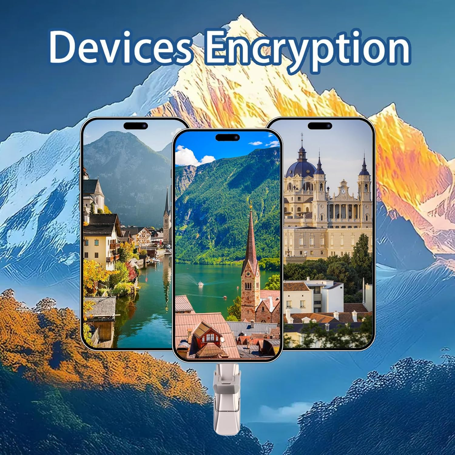 USB Flash Drive, 1Tb High-Speed Photo Stick, Data and Photo Storage Backup, 4-In-1 USB Storage, Suitable for Iphone/Ipad/Android/Pc/More Devices image number 3