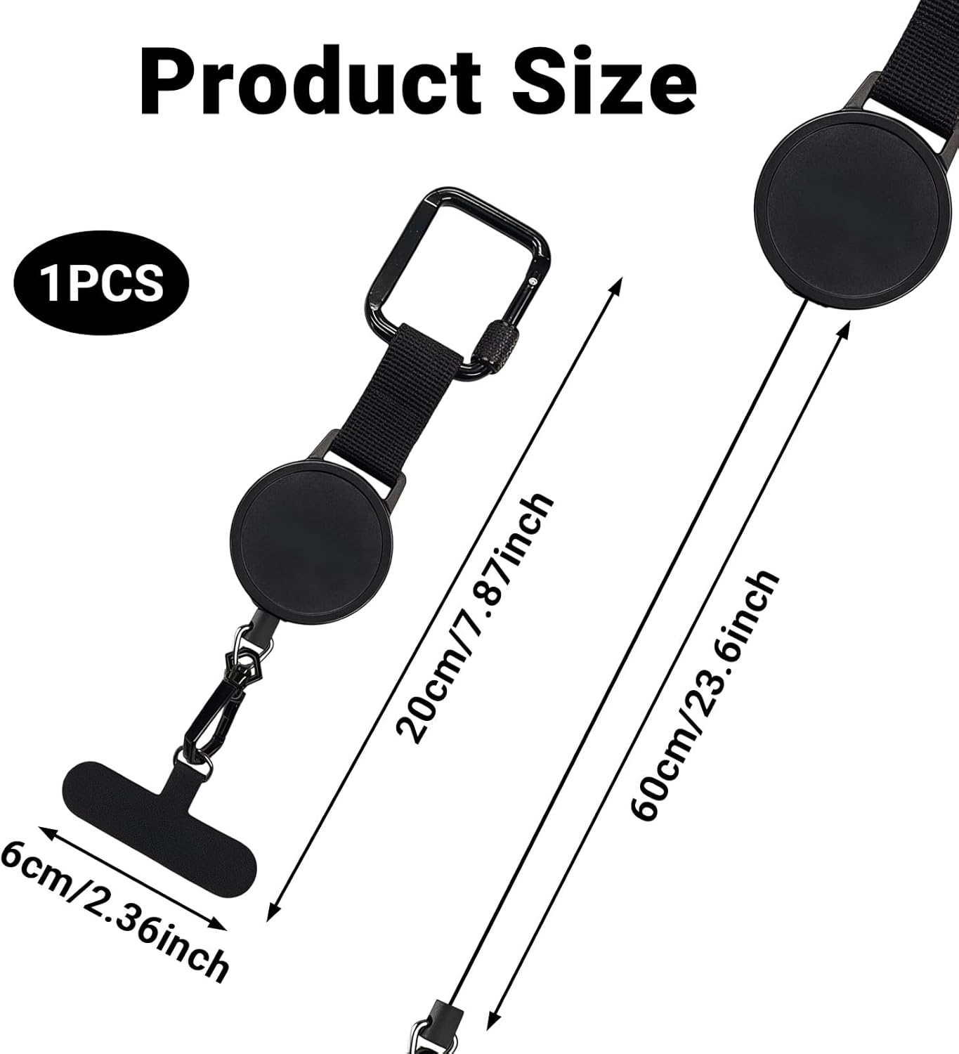 Vymoreon anti Theft Phone Strap & anti Theft Phone Lanyard - Adjustable Universal Premium Mobile Phone Lanyard for Keychain image number 2