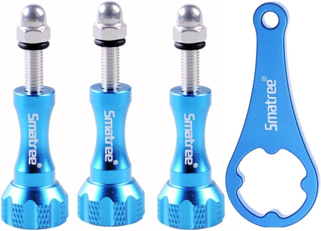Smatree 3Pcs Long Aluminum Thumbscrew Set + Wrench Compatible for Gopro 13,12,11,10,9, 8,7,6, 5, 4, 3+, Gopro MAX, Gopro 2018,DJI OSMO Action Cameras image number 3