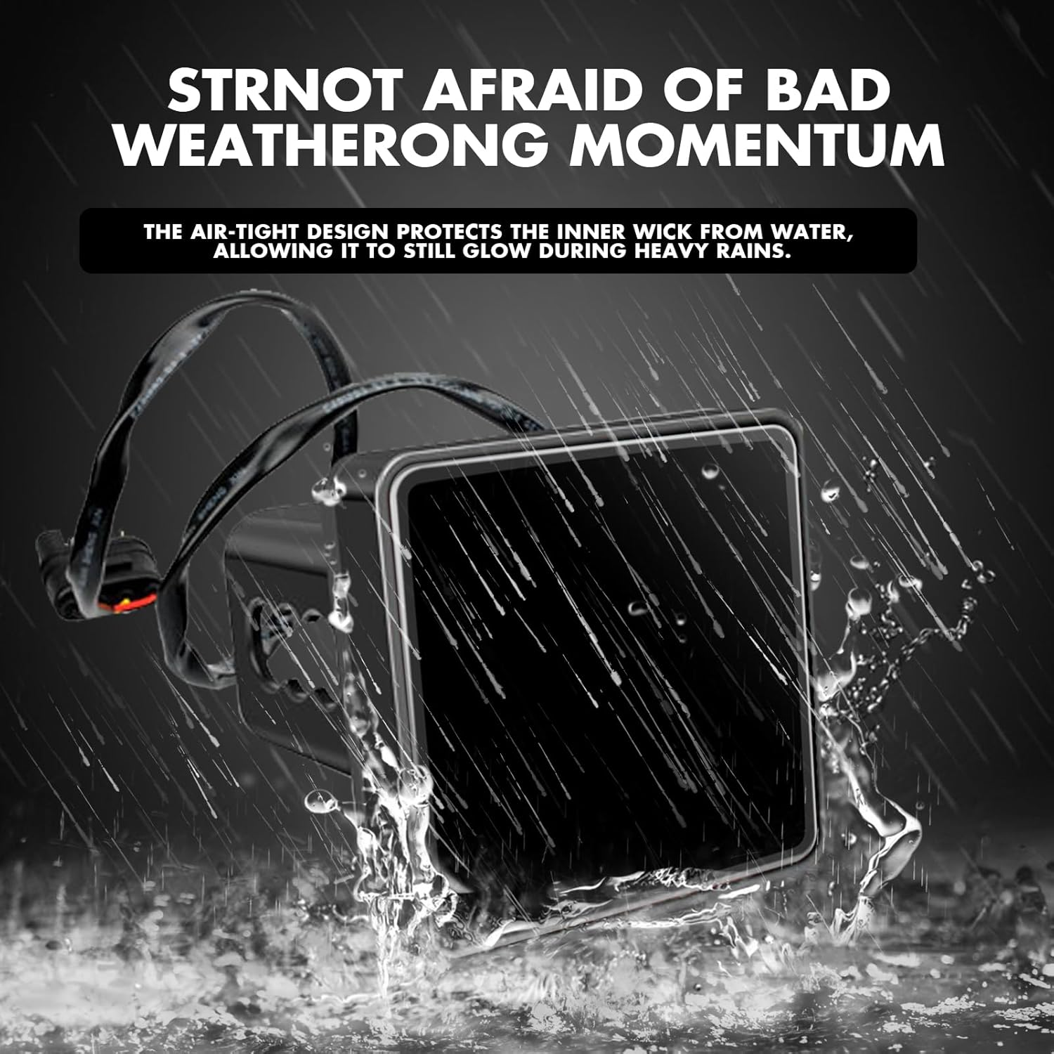 UGSHY 1 PC Trailer Hitch Lights with 15 Leds, 3.2In Super Bright Square Waterproof Vehicle Tail Light Replacement, Universal Durable Automotive Brake Light Accessories for Truck SUV RV (Black) - Red image number 3