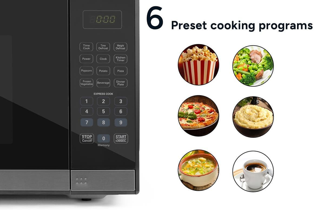 Kogan 34L Microwave with Mirror Finish (Black) - KAMWO34LSLB image number 4