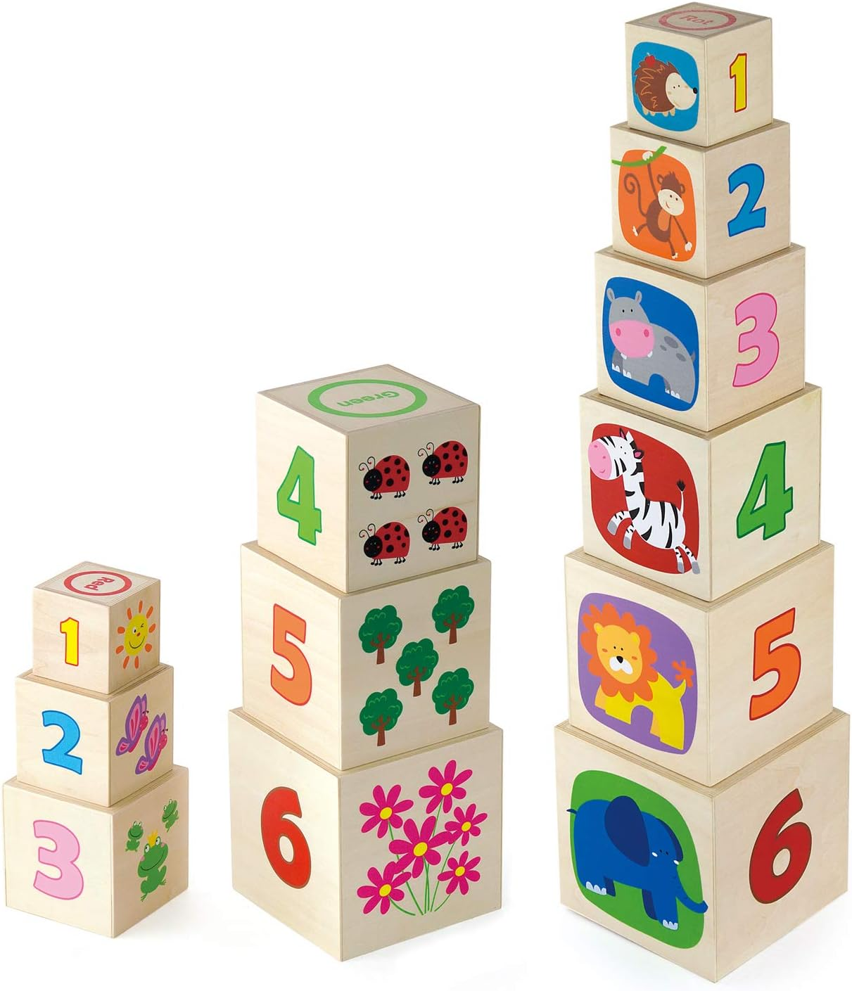 Viga Wooden Stacking Nesting Boxes image number 2