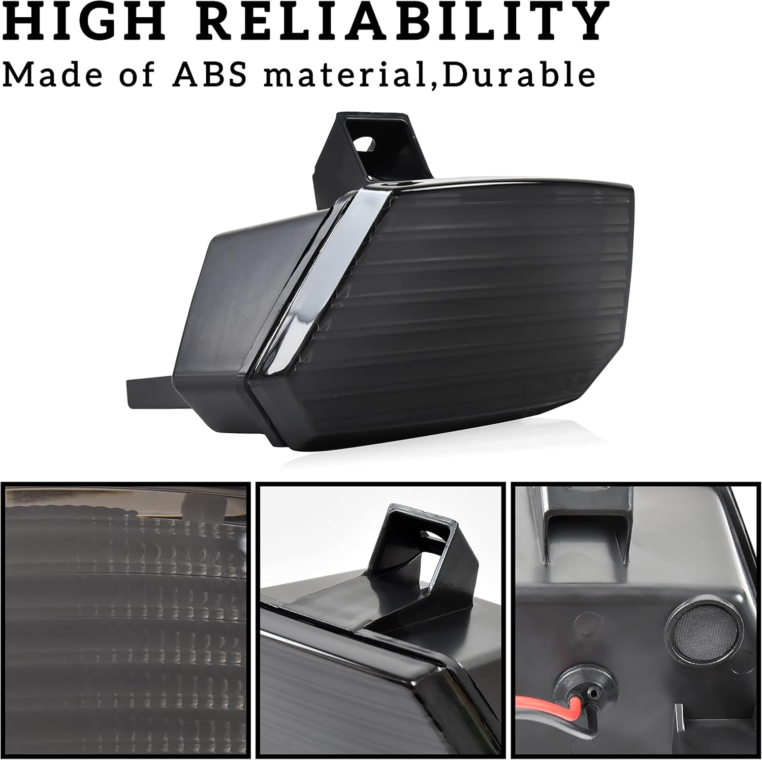 SAUTVS Smoked Black LED Tail Light for Can Am Spyder, UTV Rear Taillight Reverse Light Assembly for Can-Am Spyder F3 All Models Accessories (1PCS) image number 4