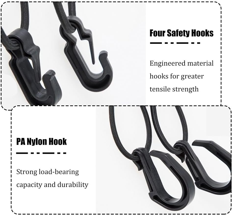 1 Pcs Car Front Seat Partition Stretchable Net, 11.8" X 11.8" Portable Storage Double Layer Coarse Net Clip-Installation Pet Anti-Fall Safety Barrier, Safety Travel Accessory (Black) (Large) image number 5