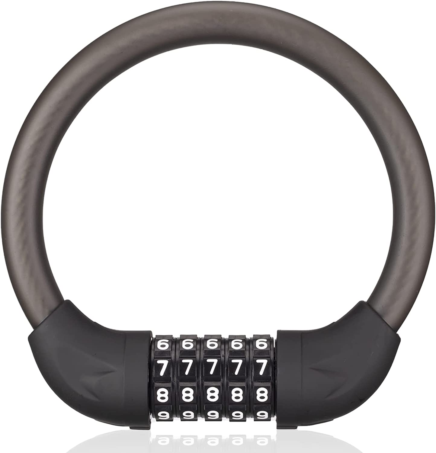 ROCKBROS Bike Lock 5 Digit Combination Bike Cable Lock Lightweight & Small Bike Lock for Road Mountain Bike Motorcycle Scooters image number 3