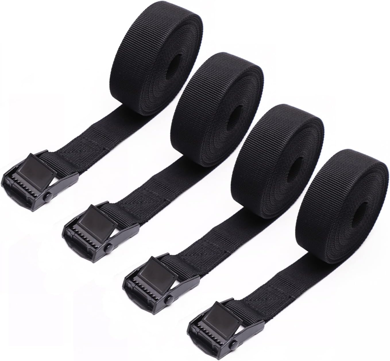 4PCS Tie down Strap Cargo Straps with Fastening Buckle for Car Luggage（3M） image number 4