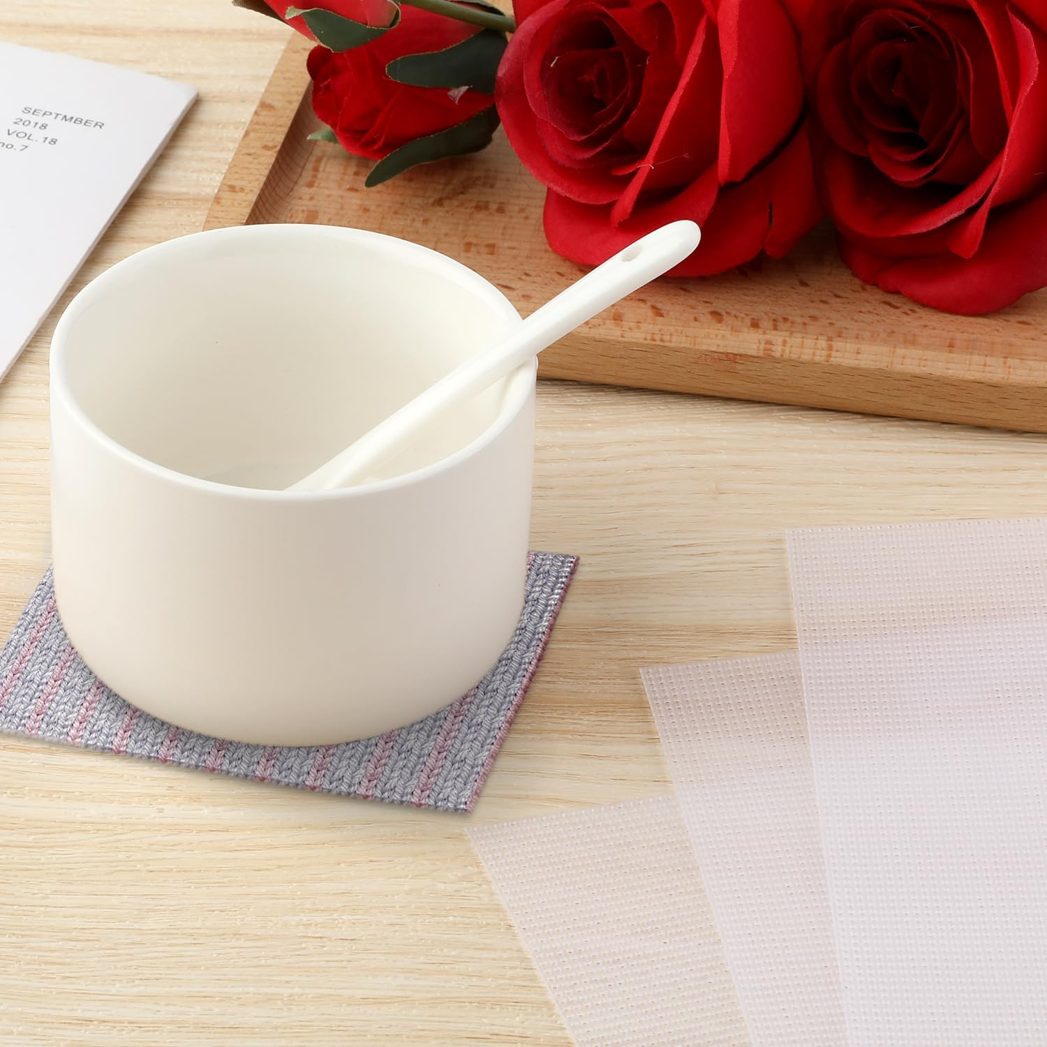 6Pcs Plastic Mesh Canvas Sheets, 14 CT Clear Plastic Mesh Canvas Sheets for Embroidery Making, Cross Stitch Plastic Aida Mesh Screen for Crafts DIY Crochet Projects (11X8.2 Inch) image number 5