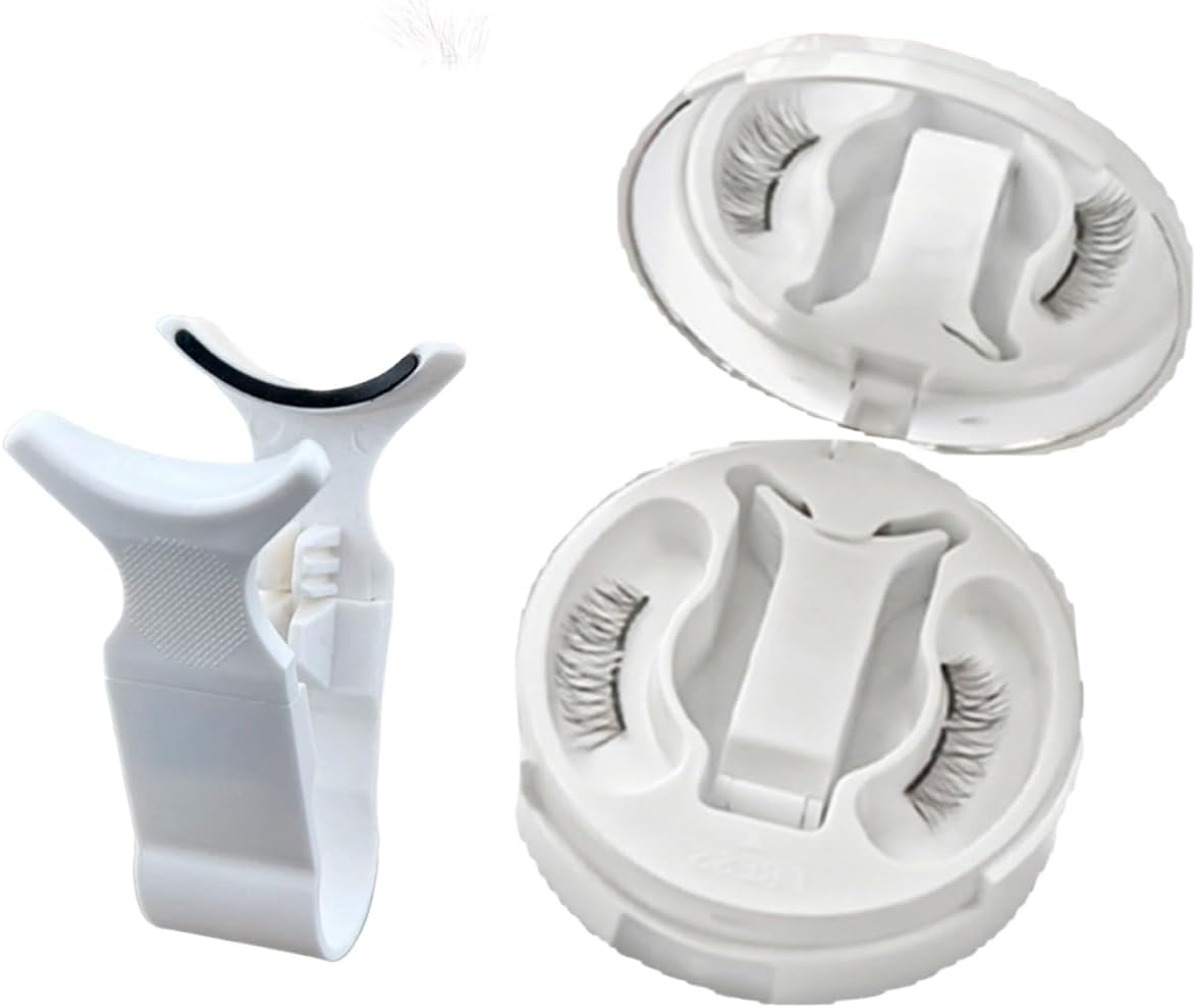 Magnetic Eyelashes with Applicator, Soft Upgrade Magnetic Lashes Natural Look, No Glue Eyeliner Needed Reusable False Eyelashes, Waterproof Lightweight Magnets Lashes for Daily(Style B,02) image number 4