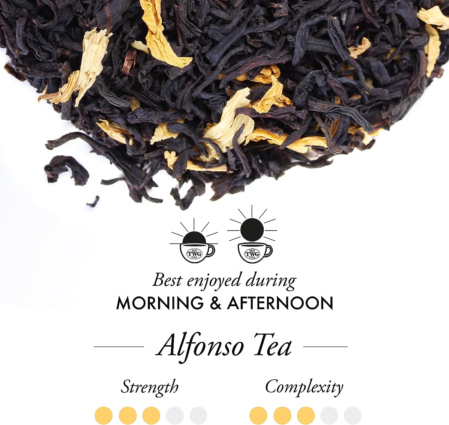 TWG Tea | Alfonso Tea | Black Tea | Mango Pieces | 15 Hand Sewn Cotton Tea Bags | Gift Set image number 4