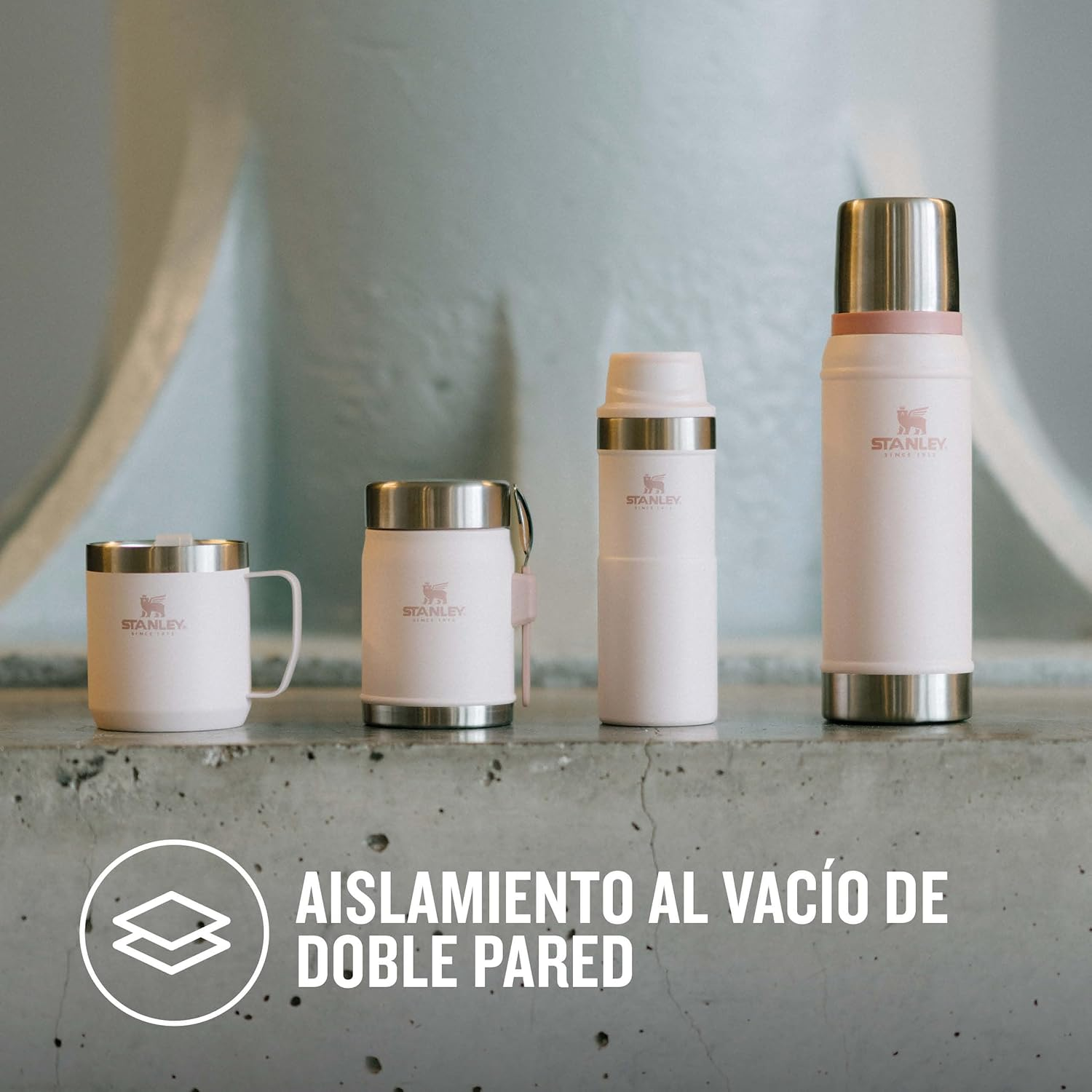 Stanley Classic Legendary Thermos Flask 0.75L - Keeps Hot or Cold for 20 Hours - Bpa-Free Thermal Flask - Stainless Steel Leakproof Coffee Flask - Flask for Hot Drink - Dishwasher Safe - Rose Quartz image number 6