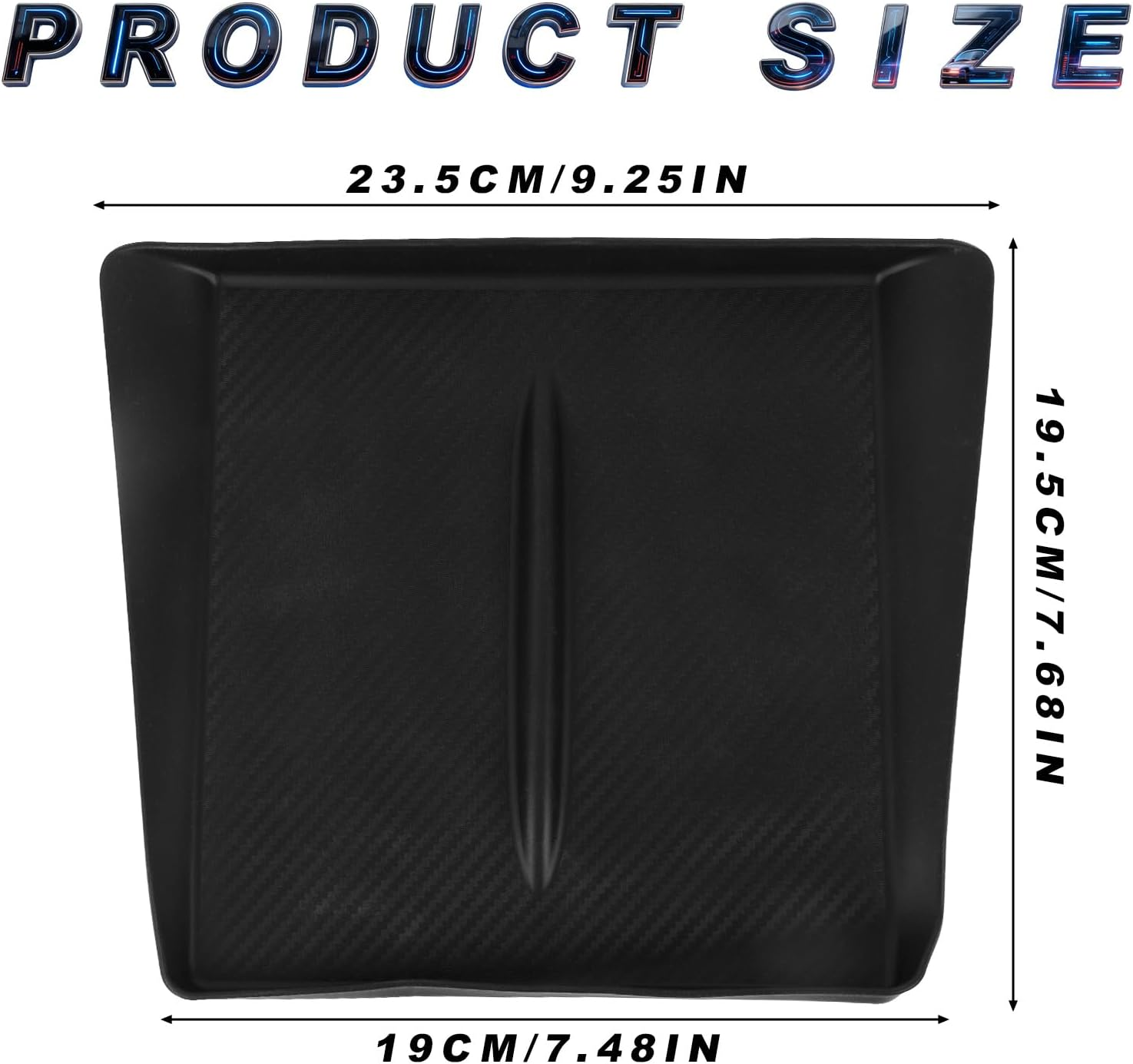 Center Console Non Slip Pad, Center Console Wireless Charging Pad Non-Slip Silicone Mat Suitable for 2026 2025 Model 3/Y Juniper New (Black) image number 6