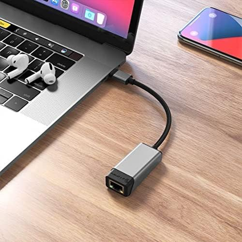 Alogic Ultra USB-C to RJ45 Gigabit Ethernet Adapter, 15 Cm Length, Space Grey image number 1