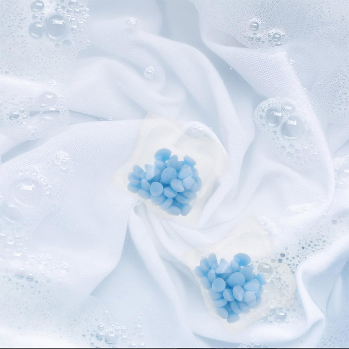 COOPHYA 30Pcs Laundry Scent Beads Softener Capsules for Machine and Hand Wash Lasting Fragrance Booster Beads Pink Purple Odor Removing Perfume Patchouli Laundry Freshener image number 5