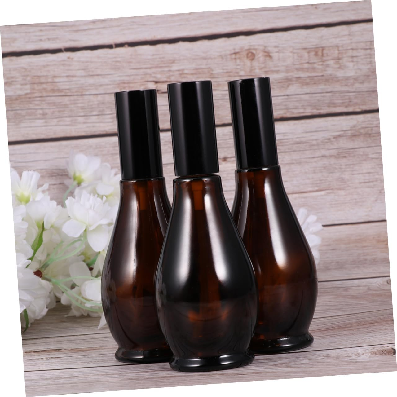 Baluue 3Pcs Tea Glass Spray Bottle Small Empty Refillable Spray Bottle for Makeup and Skin Care Use image number 1