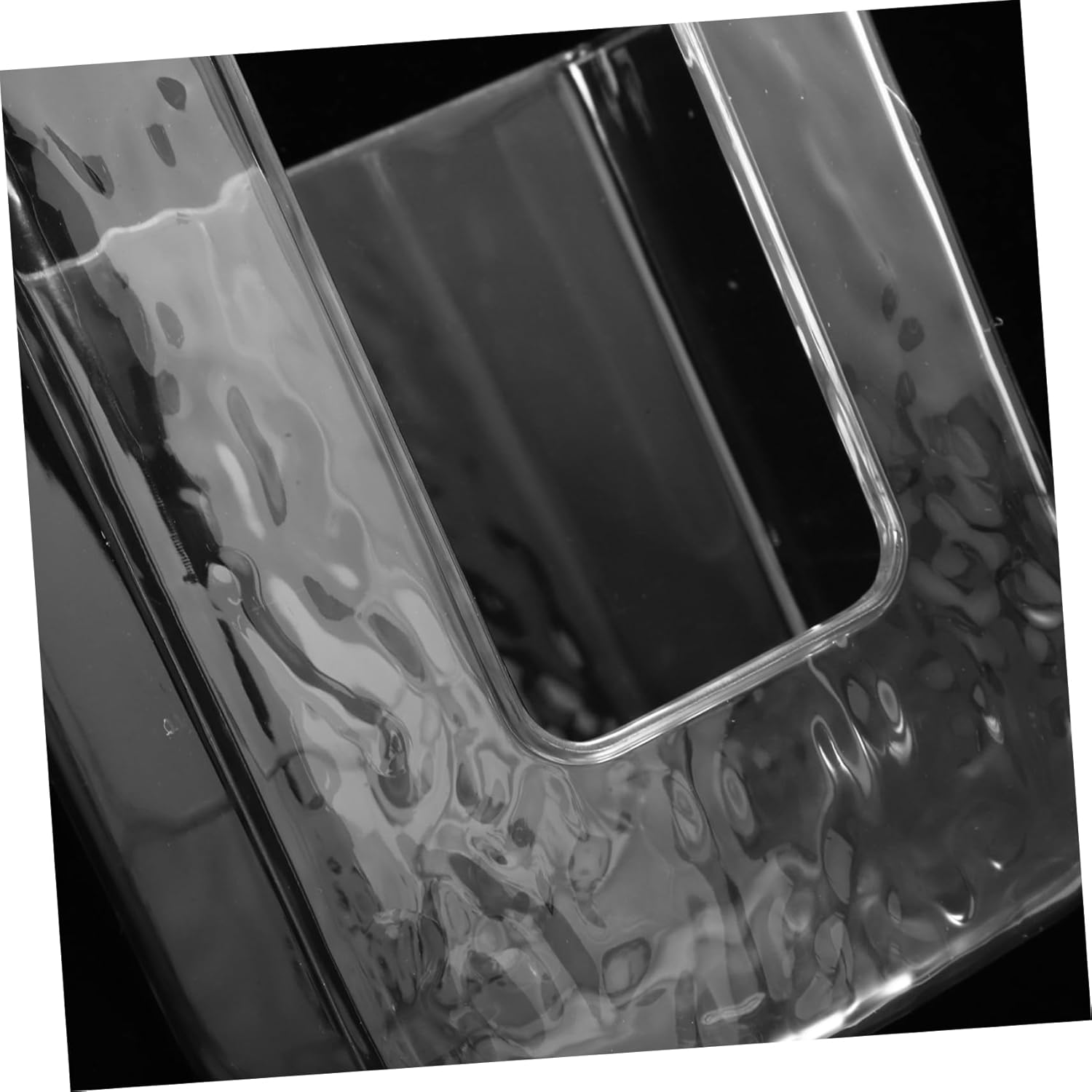 BESTYASH Wall Mount Tissue Dispenser Holder Punch Wipe Storage Box for Kitchen and Bathroom Transparent White Design Versatile Mounting Options for Easy Organization image number 3