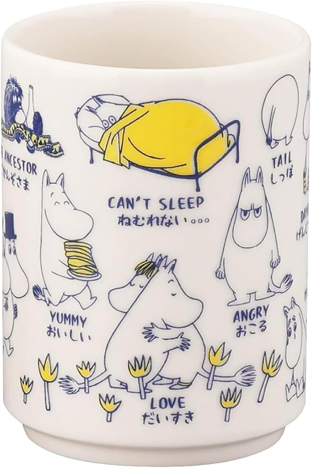 Moomin MM14001-327 AREKORE Sushi Tea Cup, 10.1 Fl Oz (300 Ml), Diameter Approx. 3.1 X 3.9 Inches (8 X 10 Cm), Moomin Women'S Gift, Birthday Tableware, Miscellaneous Goods, White image number 1