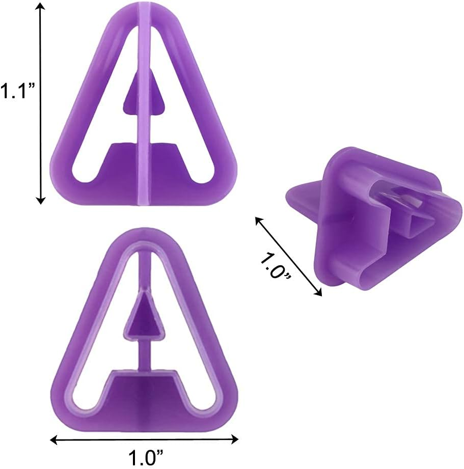 Blingkingdom 40Pcs Alphabet Cookie Cutters Set Purple Plastic Letter Icing Cake Decorating Fondant Number Cutters Mould Tools for Sugarcraft Biscuit Pastry Plunger Baking image number 1