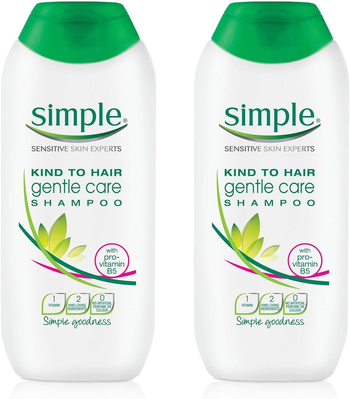 Simple Kind to Hair Gentle Care Shampoo 200 Ml (Pack of 2) image number 3