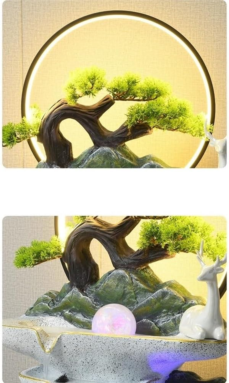 Outdoor Fountain Modern Luxury Rockery, Circulating Water Fish Tank Attracting Wealth, Feng Shui Fountain, Living Room Entrance Decoration image number 5