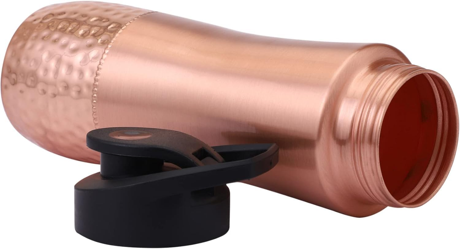 Healthgoodsau - Pure Copper Water Bottle with Sipper for Ayurvedic Health Benefit, 900 Ml Capacity, Perfect for Gym, Office and Home image number 3