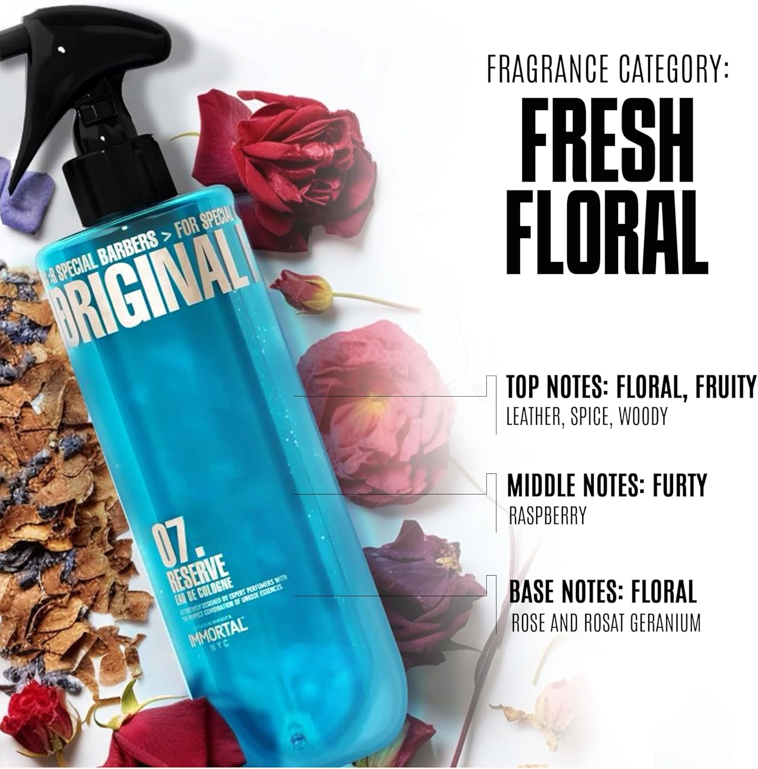 Immortal NYC Eau De Cologne Original 07 Reserve 500Ml image number 2