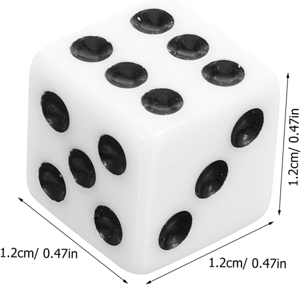 JECOMPRIS 10Pcs Dice Style Valve Stem Caps Leak Dust Caps for Bikes Vehicles Durable Transparent Covers Easy Installation Protection Against