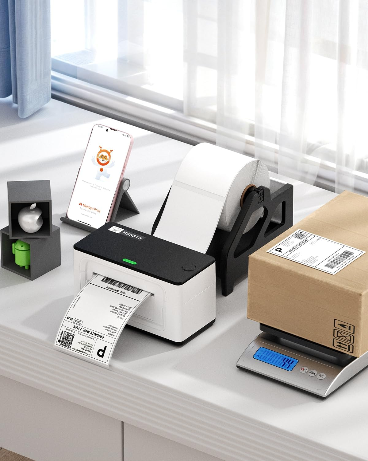 MUNBYN Thermal Direct Shipping Label (Pack of 500 4X6 per Roll Labels) - Commercial Grade&hellip; image number 2