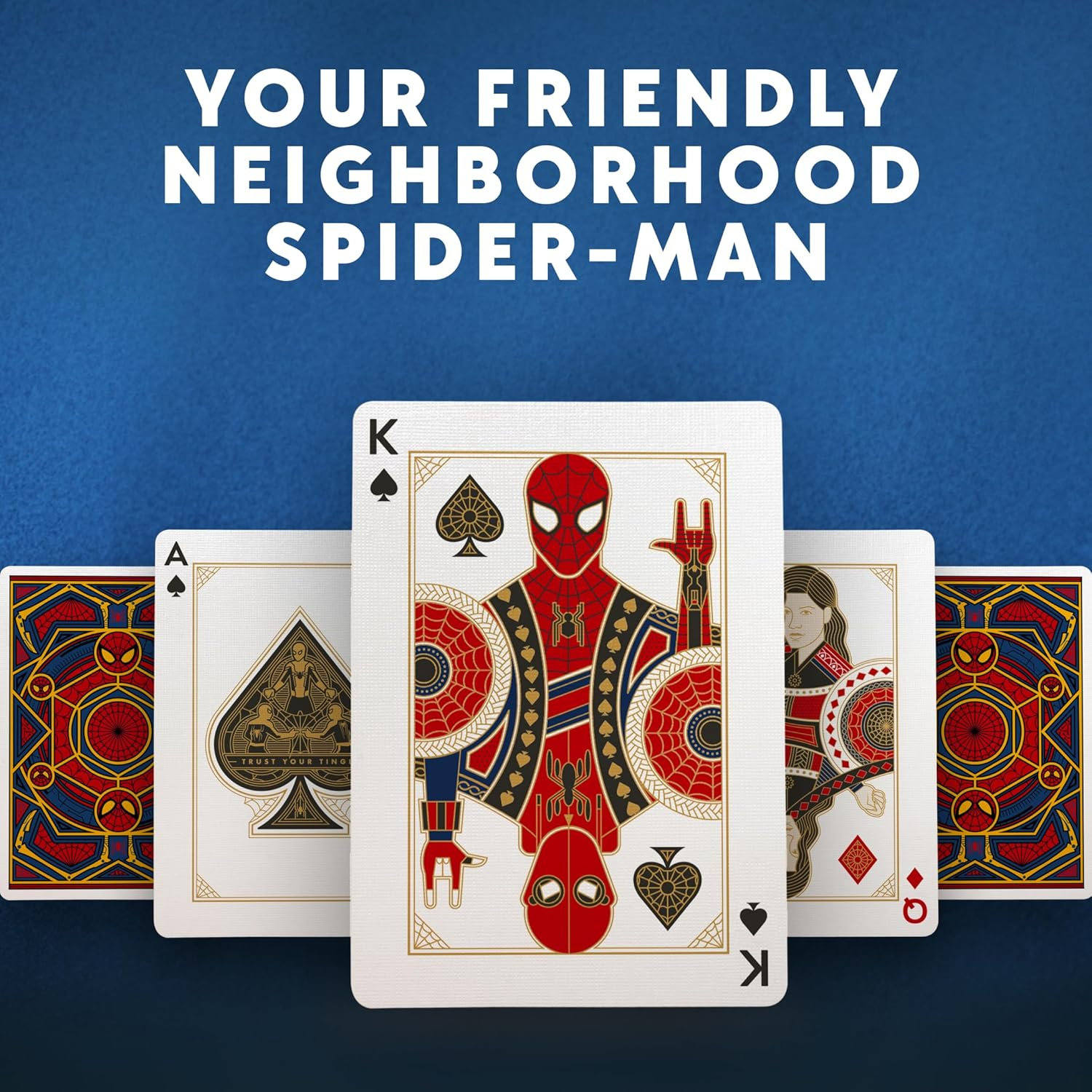 Theory11 Spider-Man Playing Cards, Red/Blue/Yellow image number 5