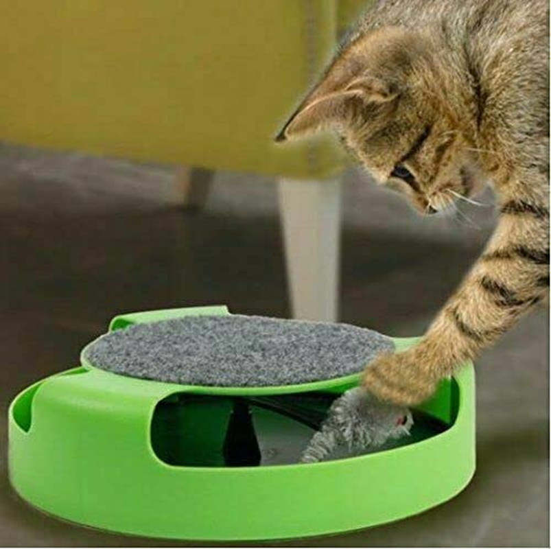 Motion Kitten Cat Toy Catch the Mouse Chase Interactive Cat Training Scratchpad image number 1