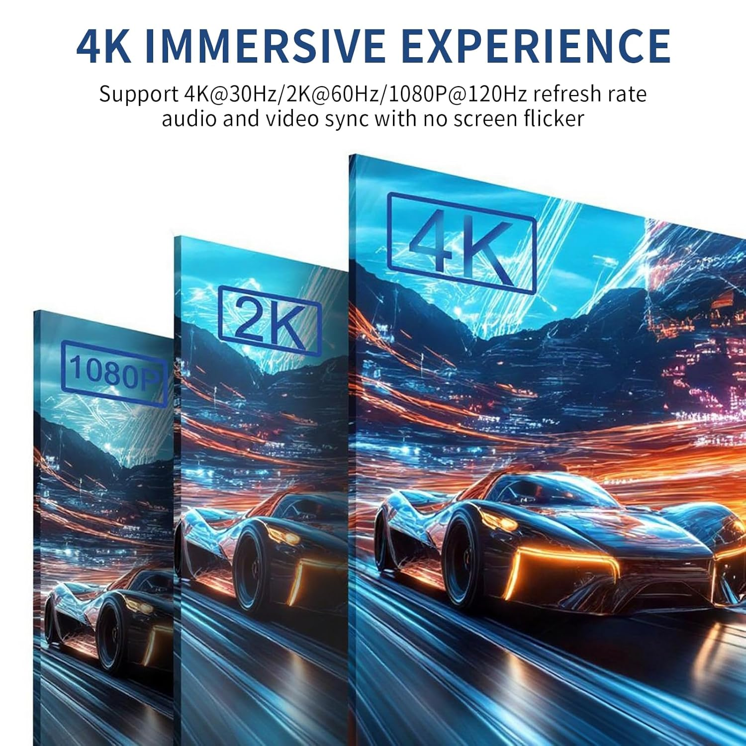 VANCLE for 4K Displayport to HDMI Cable, 1.8M Uni-Directional DP to HDMI Male Video 4K@30Hz/2K@60Hz, DP to HDTV Cord for Projector, Thinkpad, Dell, Monitor (Black, 1.8M)