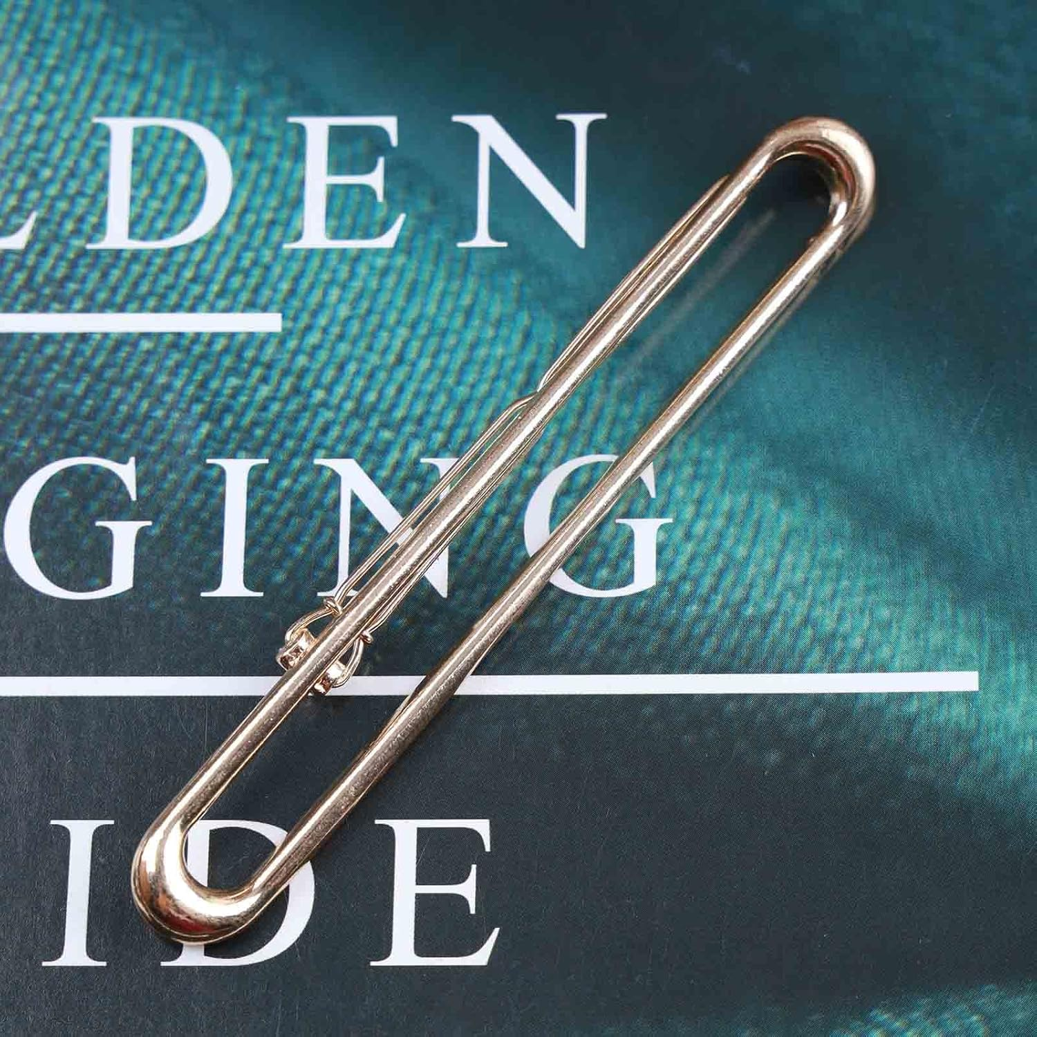 Yheakne Vintage Rectangle Hair Clip Geometric Hair Clip Gold Hair Clip Pin Metal Headwear Decorative Hair Accessories for Women and Girls 2 Pieces (Gold) - Gold image number 3