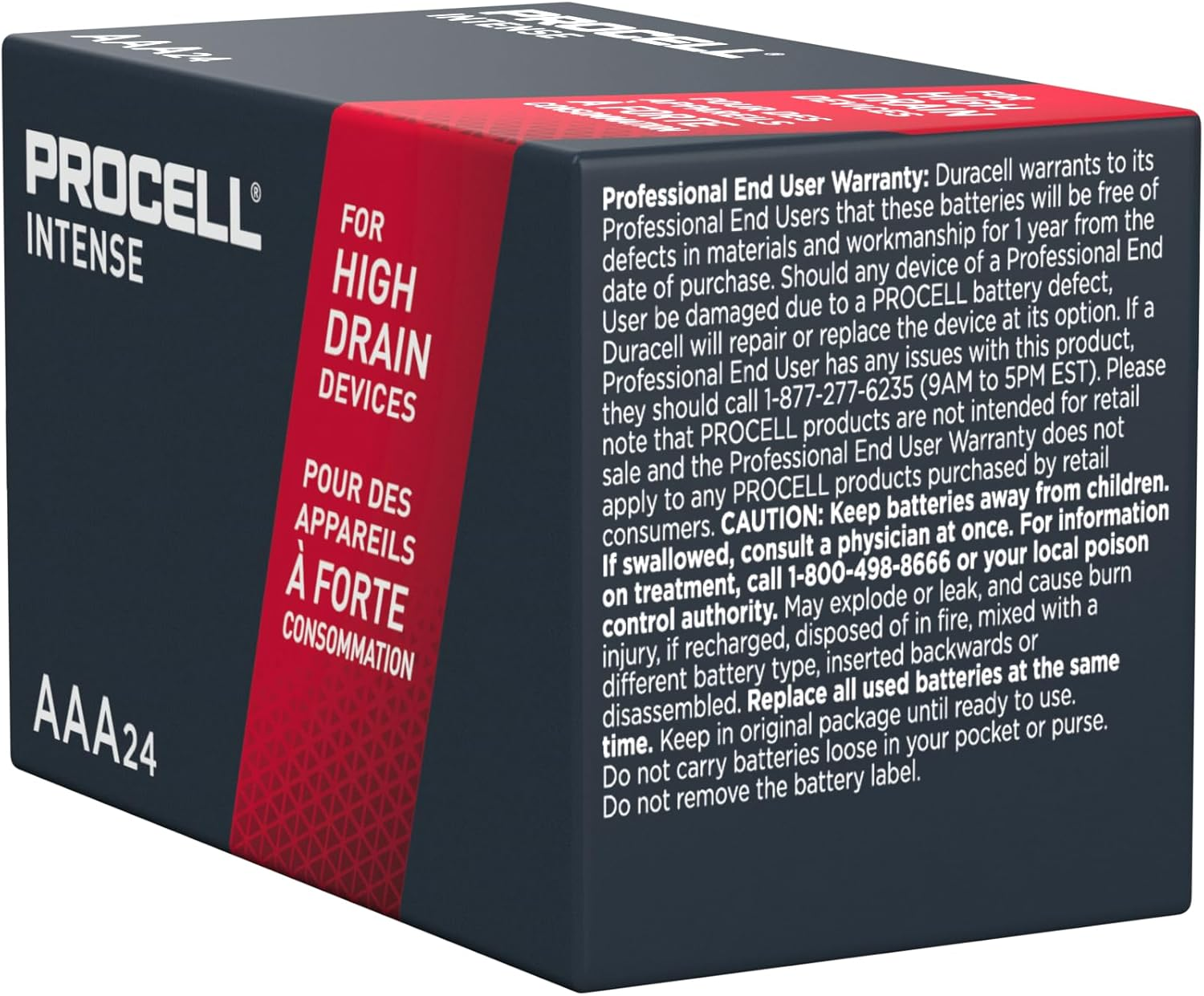 Procell Intense Power Alkaline AAA 1.5V 48 Batteries