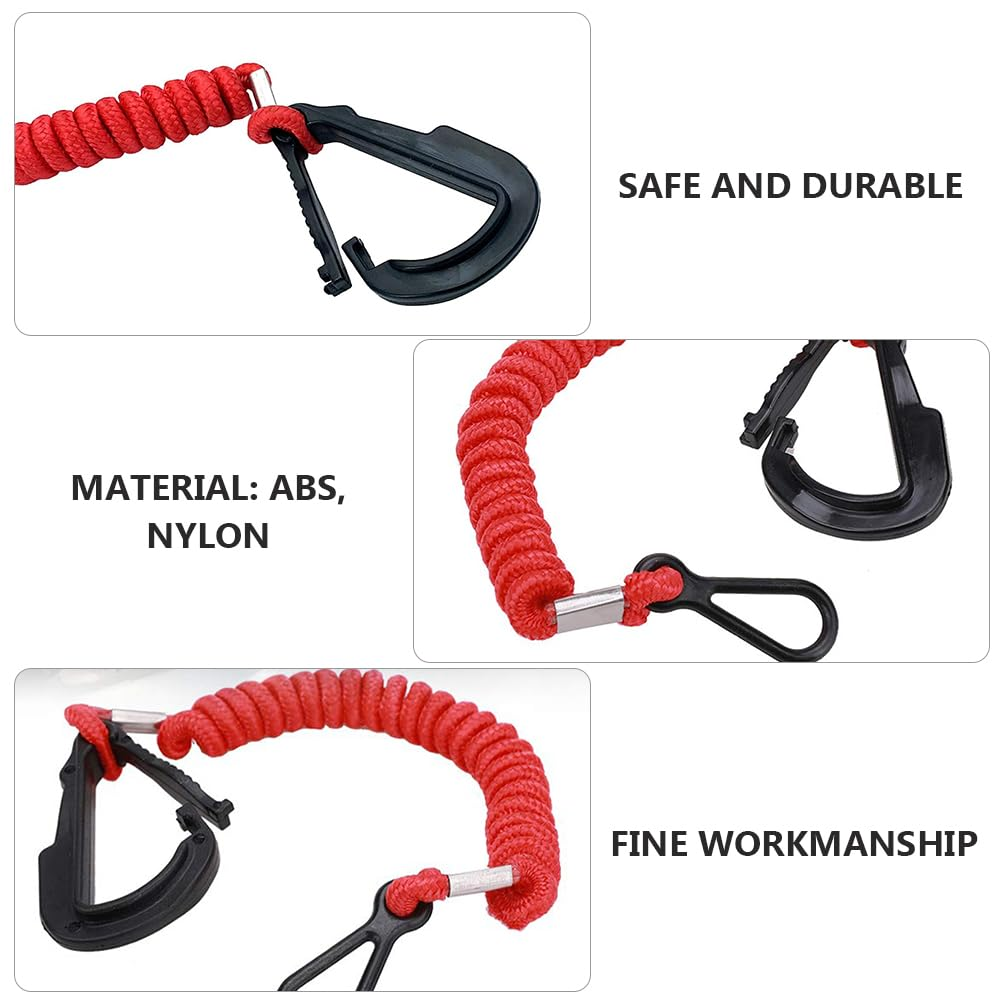 Vaguelly Lanyard 1Pc Kill Boat Engine Safety Cord Boat Engine Safety Rope Safety Cord for Boat Engine Boat Supplies Marine Supplies Abs image number 6