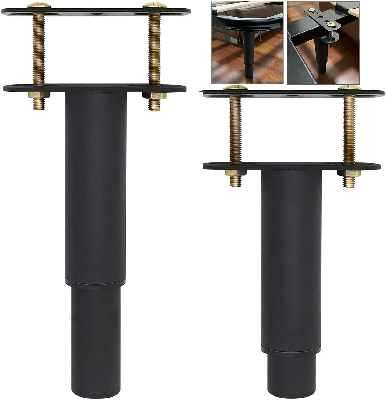 2Pcs Adjustable Leg for Bed Frame 18-33Cm Retractable Metal Feet Furniture Support Legs, Metal Furniture Support Legs for Cabinet Sofa Bed DIY Heavy Duty Support Leg(7.08"-13") image number 5