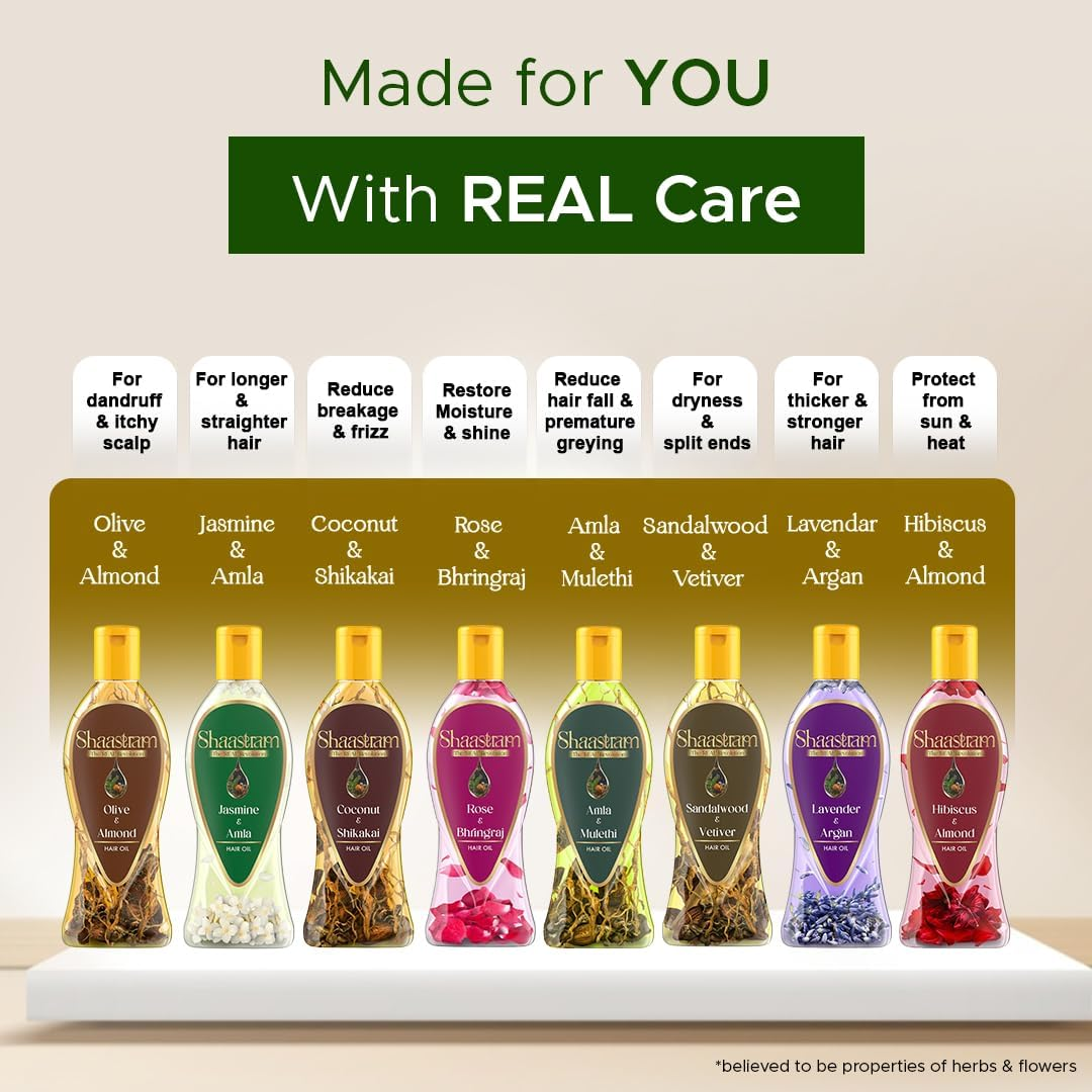 Shaastram Amla & Mulethi Hair Oil 200Ml | Hair Growth & anti Hairfall Oil | for Dense, Strong & Smooth Hair | Deep Nourishment | anti Frizz & Hair Strengthening | for Women & Men image number 3