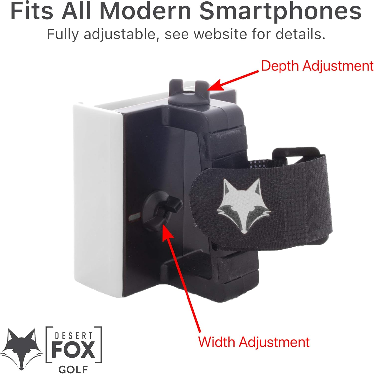 DESERT FOX GOLF - Phone Caddy (Red) - Blue image number 5