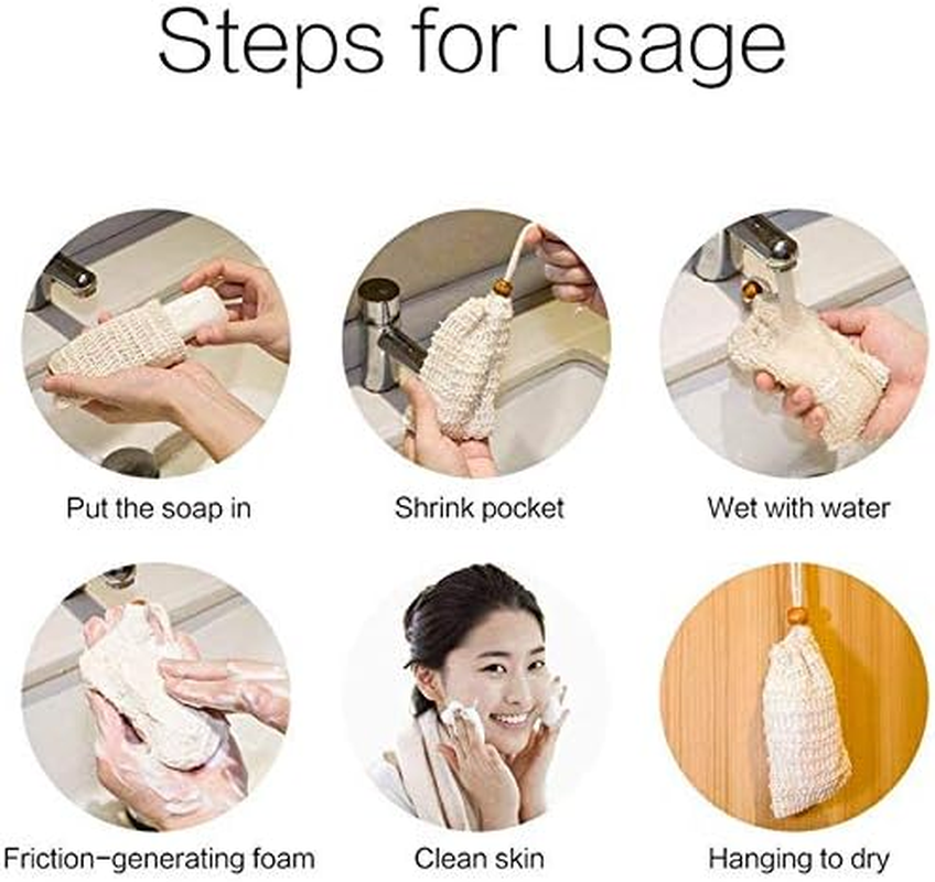 4X Soap Bag, Soap Bag Ramie, Organic Soap Bag, Soap Bag, Foaming and Dry Soap image number 2