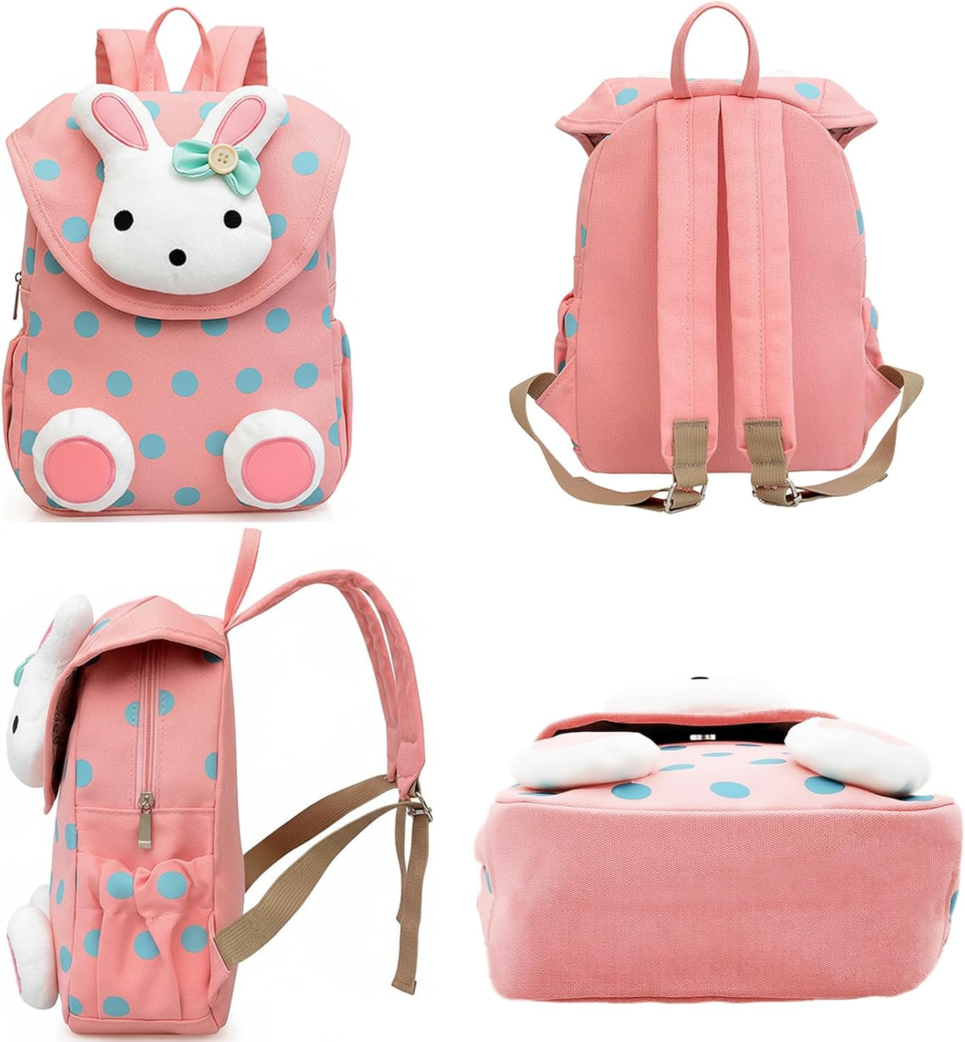 Xinyanmy S&uuml;&szlig;e Kaninchen Babyrucksack Kinderrucksack F&uuml;r Baby M&auml;dchen Kleinkinder 1-3 Jahre Im Kindergarten image number 3
