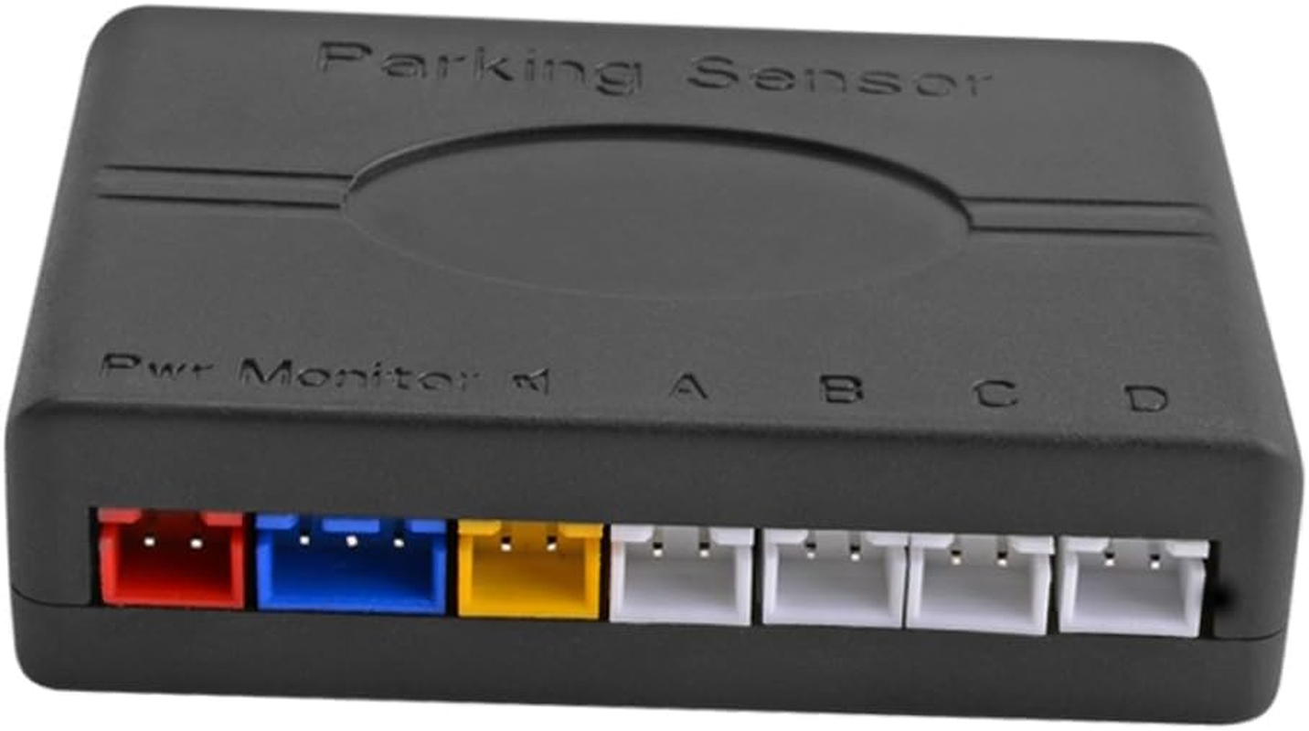 Mobestech Car Parking Warning System with 4 Probe Reversing Radar Sensors, Silver Led Backup Sensor Kit for Rear Parking Safety and Distance Alert image number 5