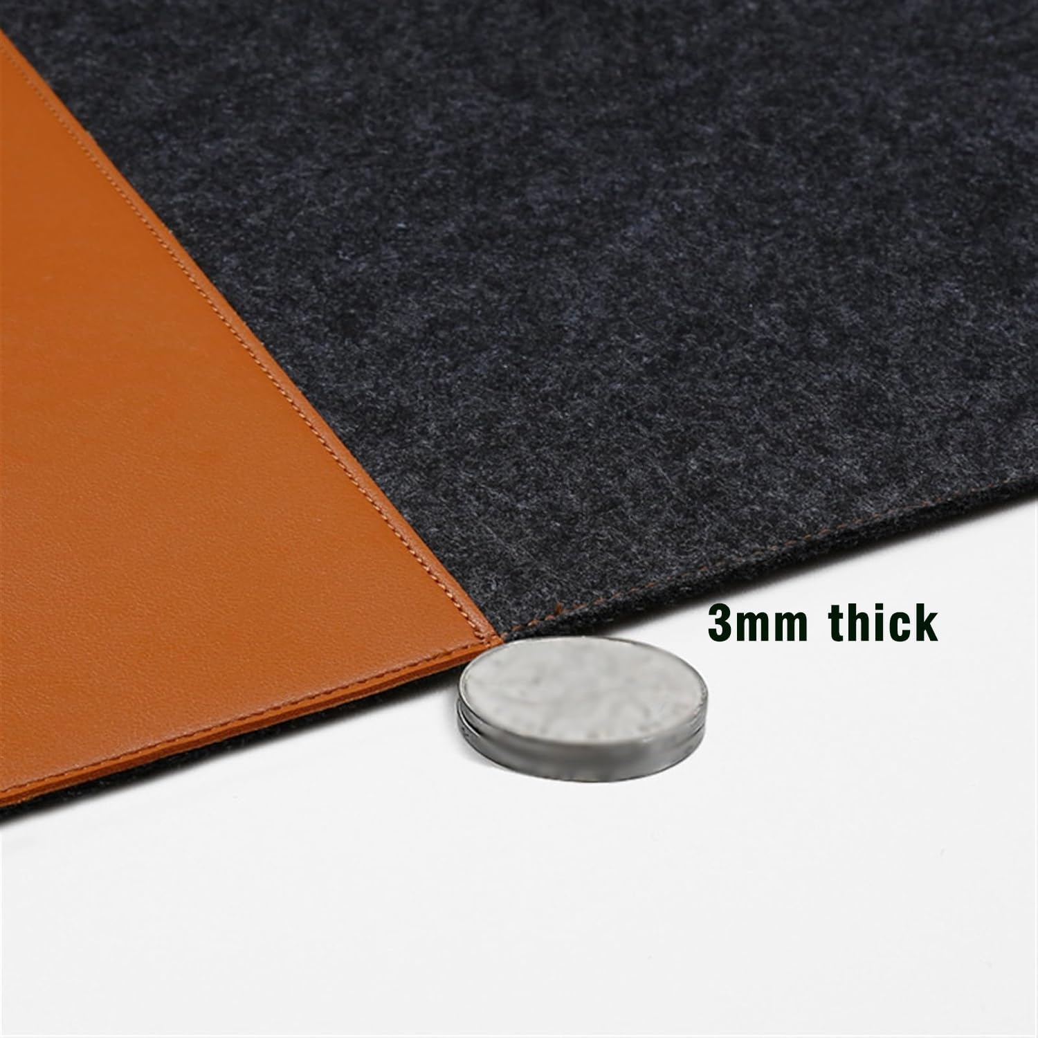 Computer Desk Pad Extra Large Non-Slip Office Desk Mat Wear-Resistant Mouse Pad Dark Grey 80X40Cm image number 5