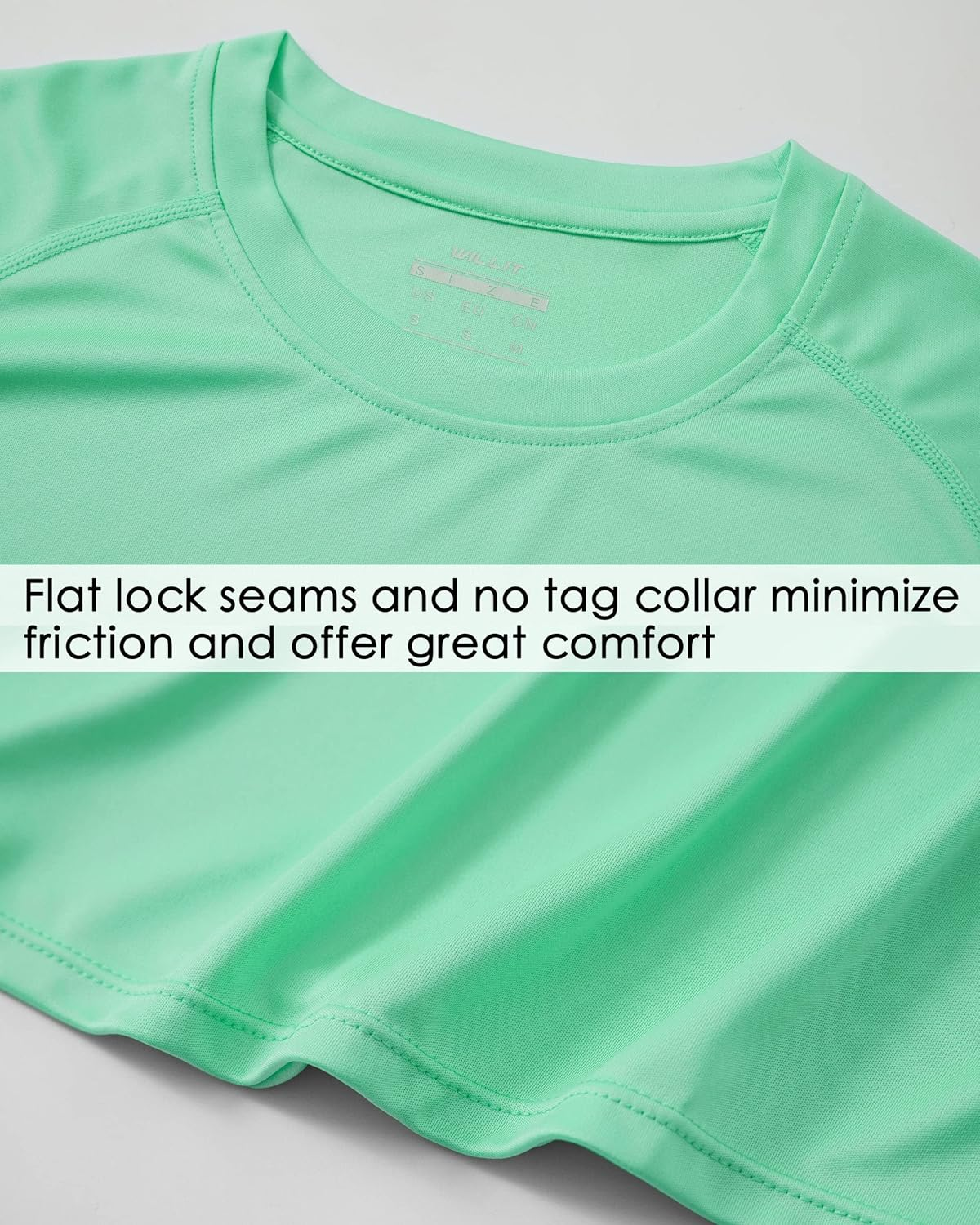 WILLIT Men'S UPF 50+ Sun Protection Shirt Rashguard Swim Shirt Short Sleeve SPF Quick Dry Fishing Shirt image number 5