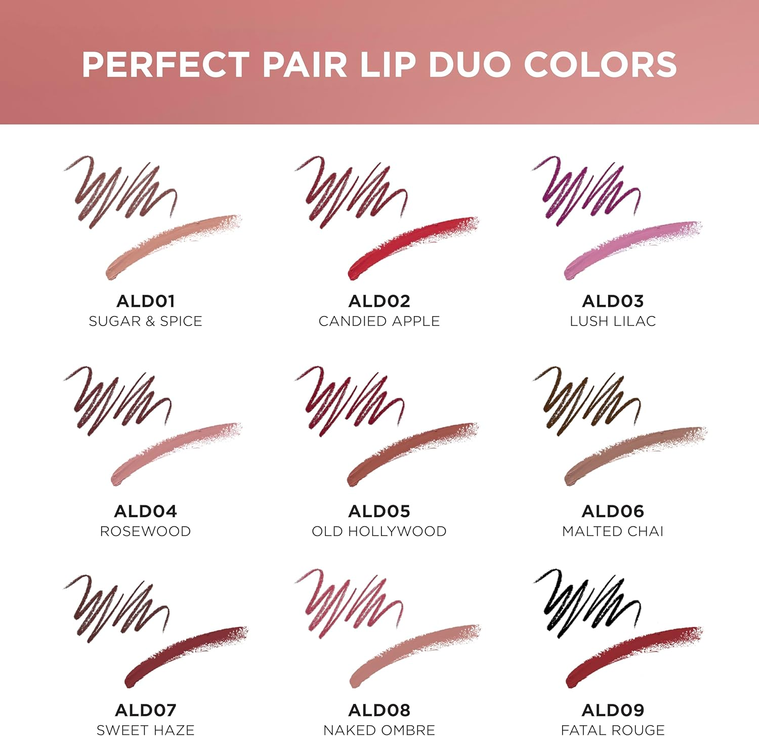 ABSOLUTE Perfect Pair Lip Duo - Rose Wood image number 4