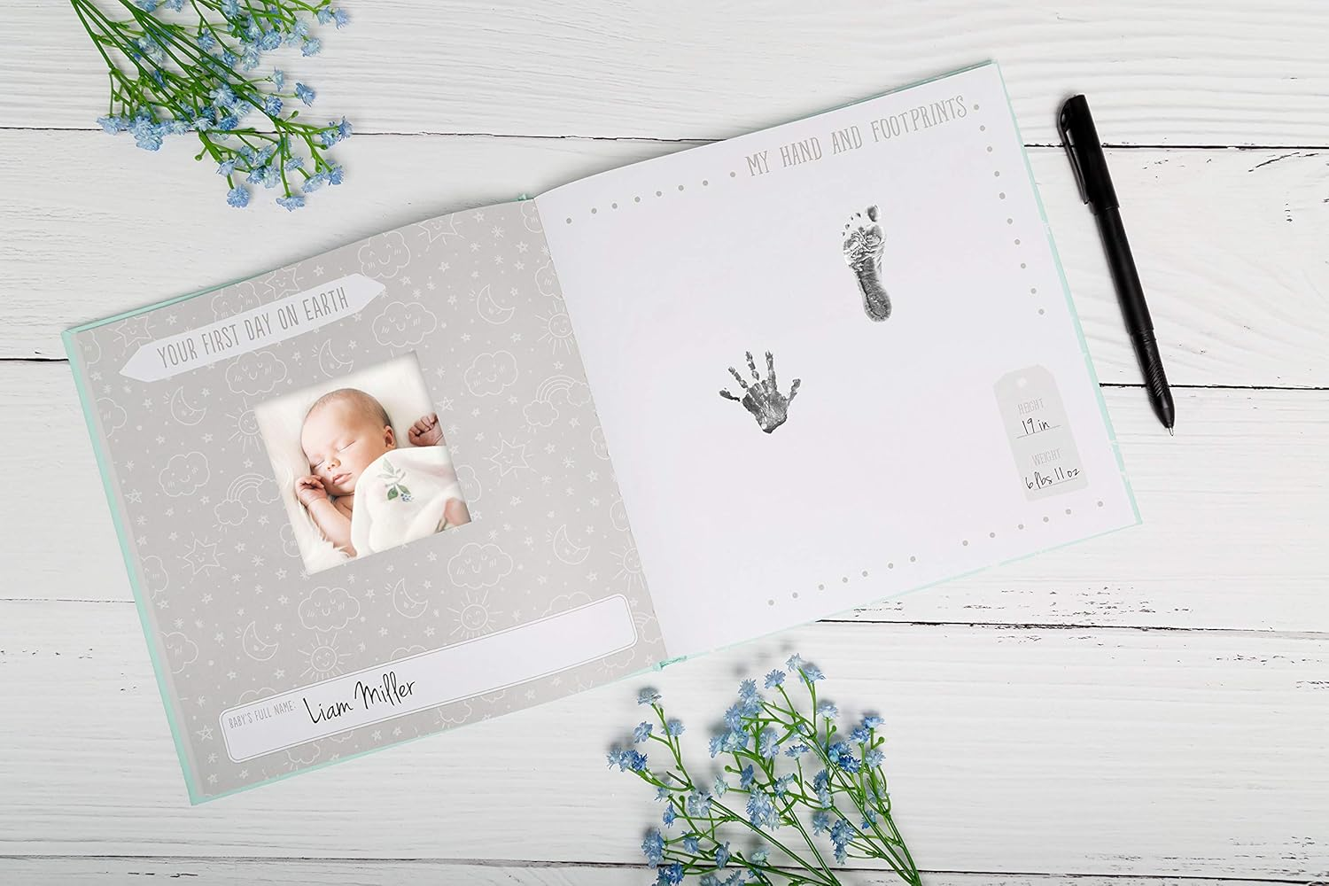 Kate & Milo Little Dreamer Stars Baby'S First Year Memory Book, Baby Milestones Photo Album, Whimsical Gender Neutral image number 6