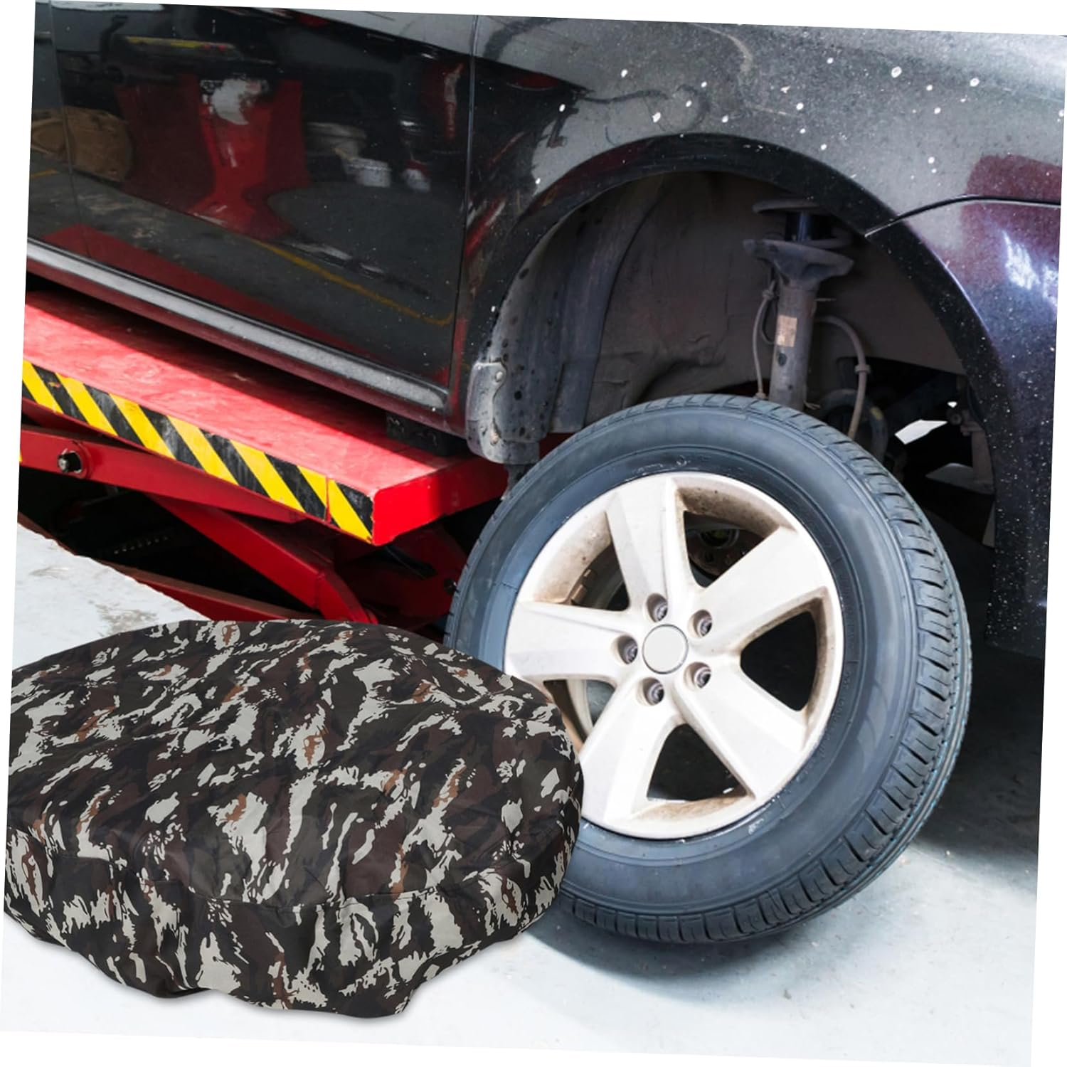 CHILDWEET Spare Wheel Cover for SUV Rv Trailer Camouflage Oxford Tire Cover Easy Install and Protection image number 6