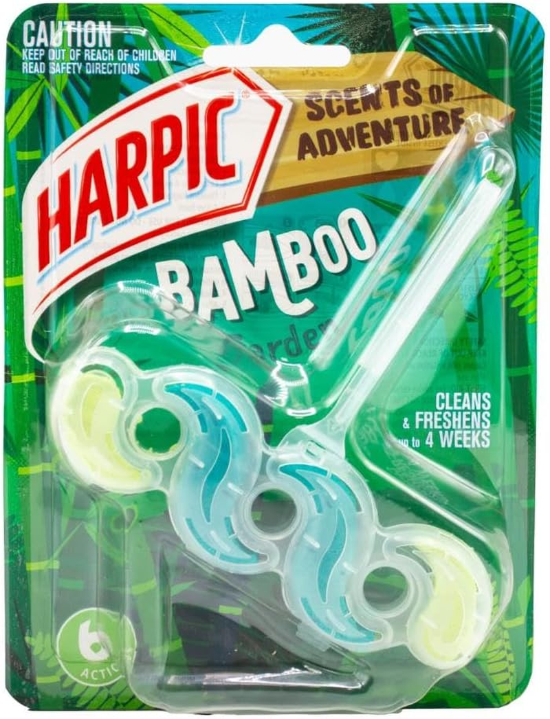 Harpic 6 Action Scents of Adventure Bamboo Garden Toilet Cage